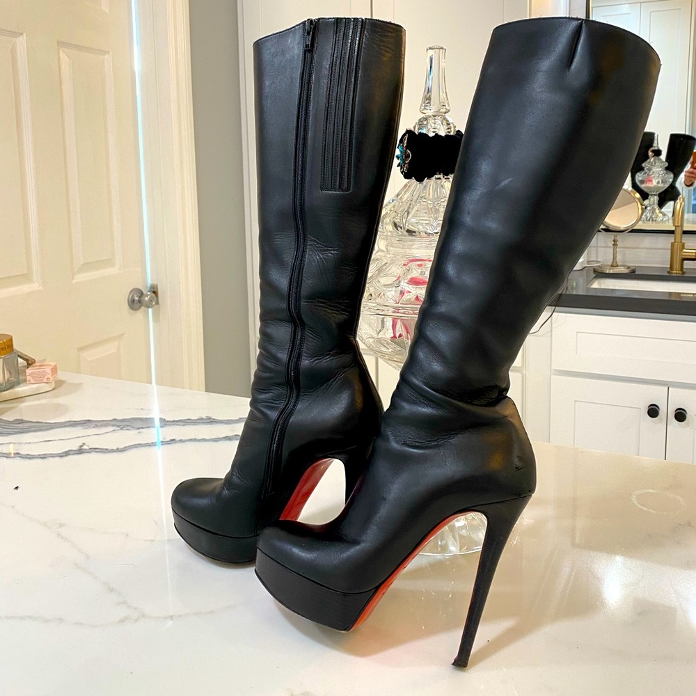 Christian Louboutin Bianca Botta Over Calf Boots